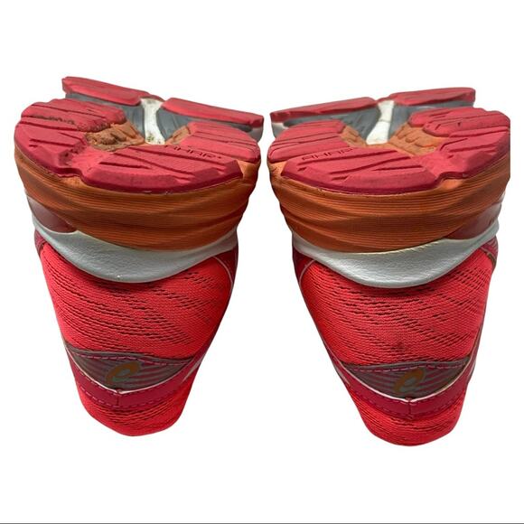 ASICS Gel-Flux 4 In Midgrey White Diva Pink Athletic Running Shoe Womens Size 9 - Picture 6 of 10